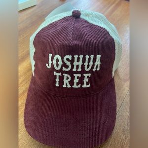 Joshua Tree Women’s Corduroy Maroon Hat Adjustable Size
